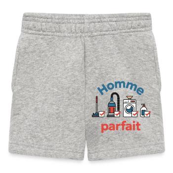 Perfect man - Baby Shorts - heather grey - Front