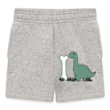 Lettre I - Short Bébé - gris chiné - Devant