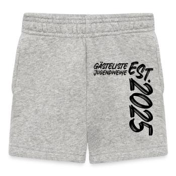 Jugendweihe Est. 2025 - Gästeliste - Baby Shorts - Grau meliert - Vorne