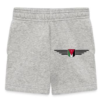 Jordan Amman Fan Outfit T-Shirt Design Gift - Baby Shorts - heather grey - Front