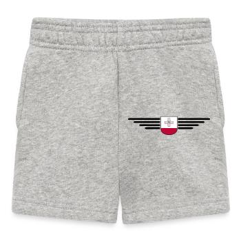 T-shirt Malte – Pour les fans de l’île - Short Bébé - gris chiné - Devant