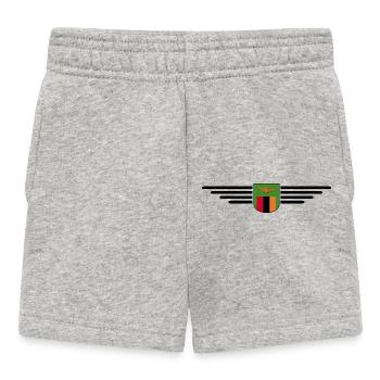 Sambia T-Shirt für Afrika Fans - Baby Shorts - Grau meliert - Vorne