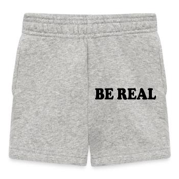 Be real - Baby Shorts - Grau meliert - Vorne