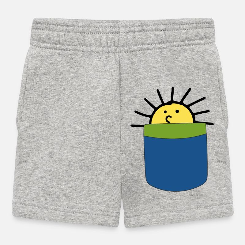 Soleil - Short Bébé - gris chiné