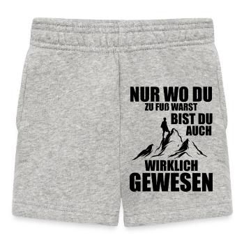 Hiking Hiking Sports Mountains - Baby Shorts - heather grey - Front