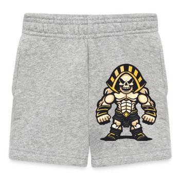 Skull Pharaoh - Baby Shorts - heather grey - Front