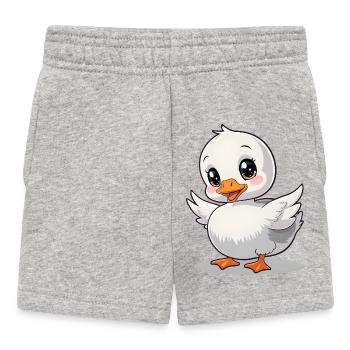 Baby goose - Baby Shorts - heather grey - Front