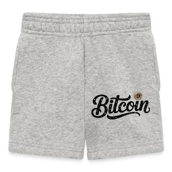 Bitcoin - Cool Finance Logo - Baby Shorts - Grau meliert - Vorne