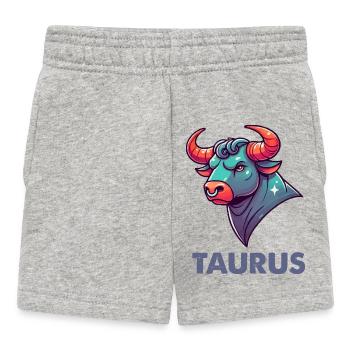 stier cartoon - Baby Shorts - Grau meliert - Vorne