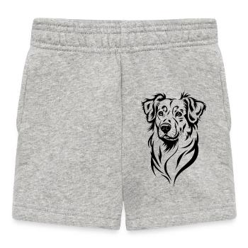 Hunde Liebhaber Treuer Begleiter - Baby Shorts - Grau meliert - Vorne