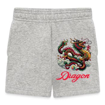 Dragon Chine - Short Bébé - gris chiné - Devant