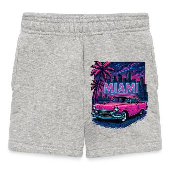 Ville de Miami - Short Bébé - gris chiné - Devant