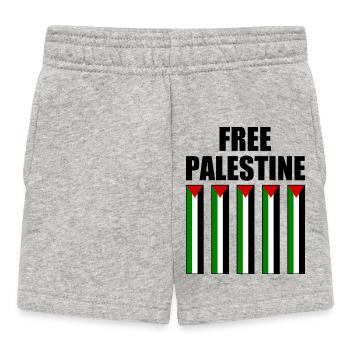 Free palestine - Baby Shorts - heather grey - Front