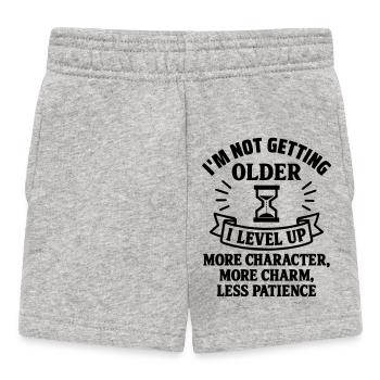Ich werde nicht alt, Geburtstagsgeschenk,Humor - Baby Shorts - Grau meliert - Vorne