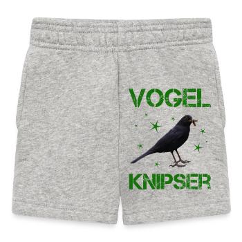 Vogelknipser Vogelfotograf Ornithologe - Baby Shorts - Grau meliert - Vorne