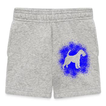 Fox terrier à poil dur pour les amoureux des chiens - Short Bébé - gris chiné - Devant