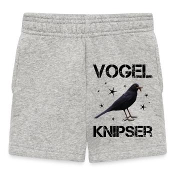Vogelknipser Hobbyfotograf - Baby Shorts - Grau meliert - Vorne
