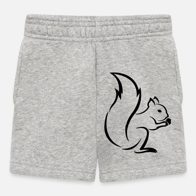 Écureuil - Short Bébé - gris chiné