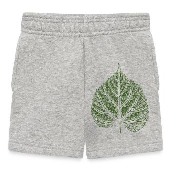 Feuille de tilleul / Feuille de tilleul - Short Bébé - gris chiné - Devant