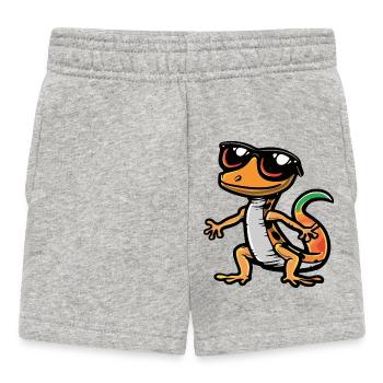 Echse Comic Cool - Baby Shorts - Grau meliert - Vorne