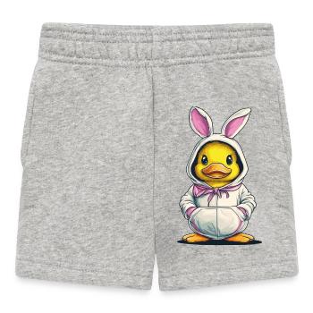 Canetons en costume de lapin - Short Bébé - gris chiné - Devant