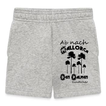 Ab nach Mallorca Urlaub Geschenk - Baby Shorts - Grau meliert - Vorne