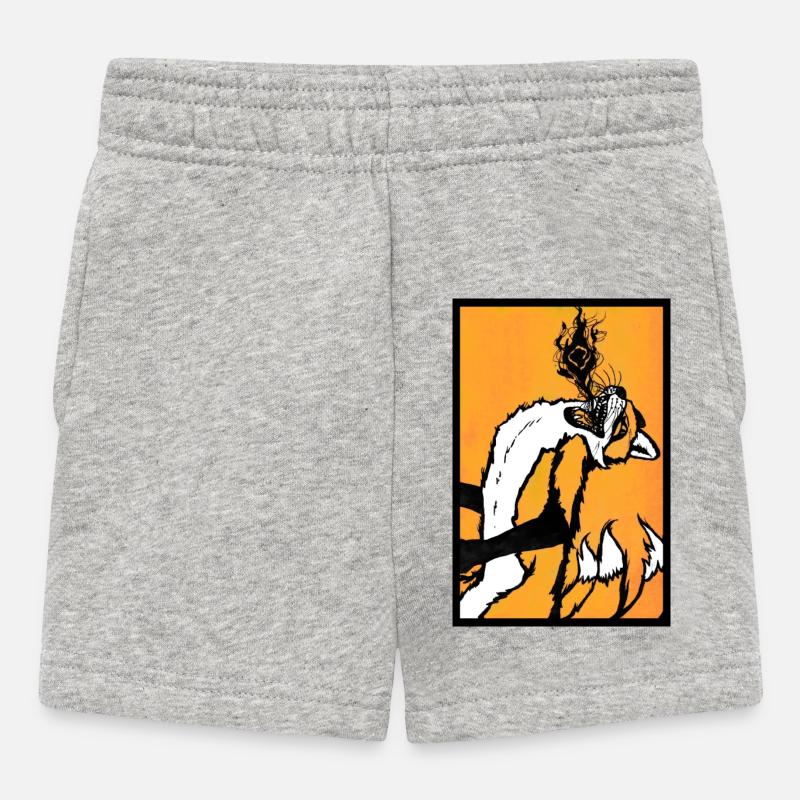 Kitsunefire - Short Bébé - gris chiné