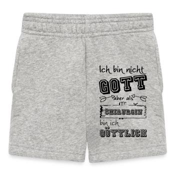 Göttliche Chirurgin Geschenk - Baby Shorts - Grau meliert - Vorne