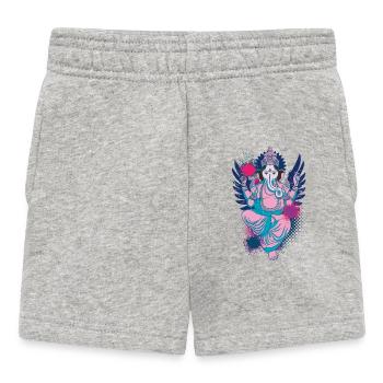 Ganesha, votre dieu de la fortune, libère la voie - Short Bébé - gris chiné - Devant