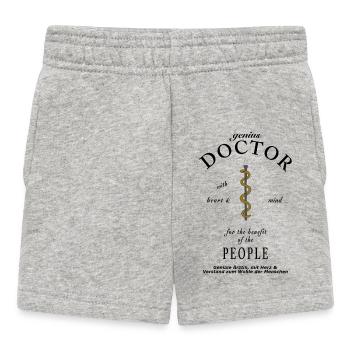 ingenious doctor, ingenious doctor, snake on the staff - Baby Shorts - heather grey - Front