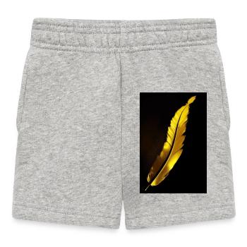 Feather - Baby Shorts - heather grey - Front