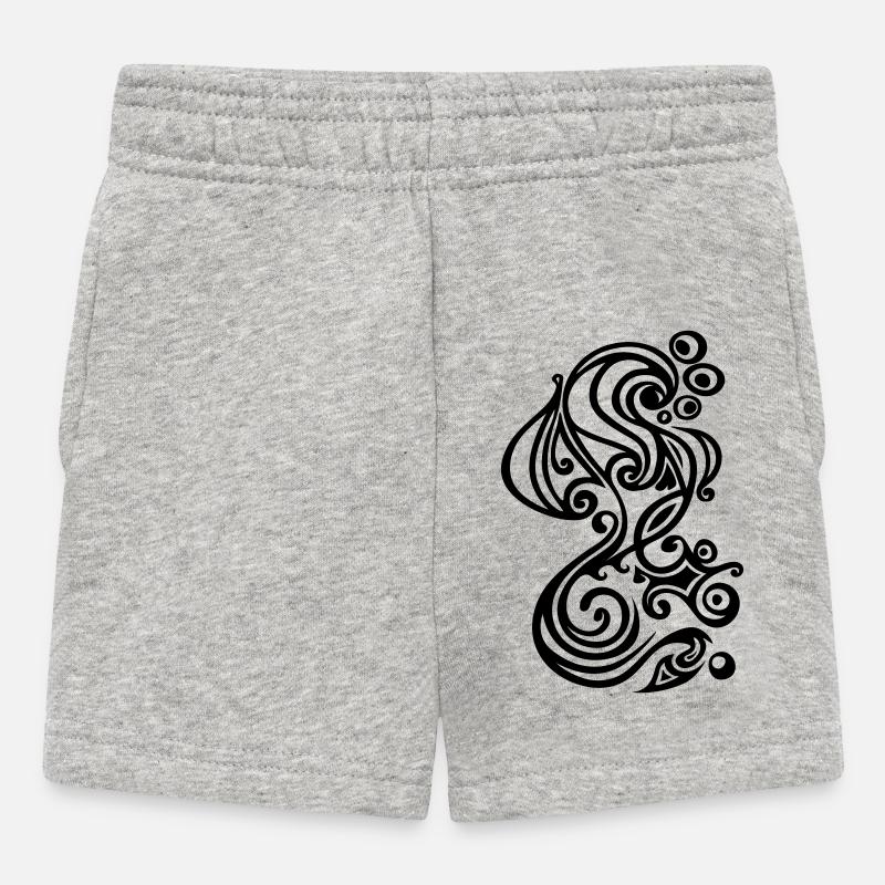 Hippocampe - Short Bébé - gris chiné