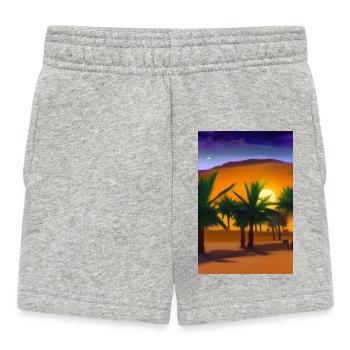 Désert d’Arabie - Short Bébé - gris chiné - Devant