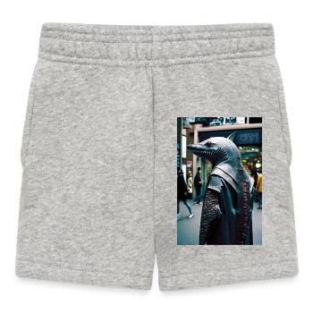Anthropomorphic 09 - Baby Shorts - heather grey - Front
