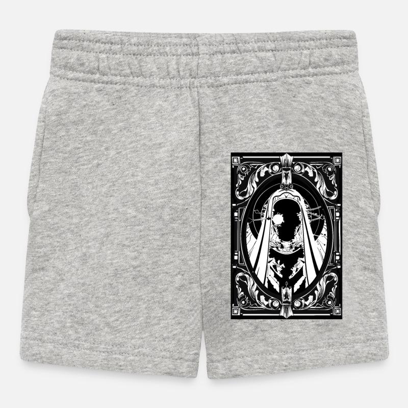 Saint Robot Art Nouveau - Short Bébé - gris chiné