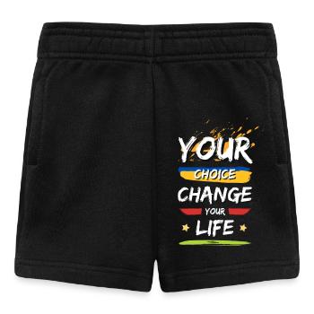 Ton choix, Change ta vie - Short Bébé - noir - Devant