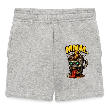 MMM Demon Coffee Mug - Baby Shorts - heather grey - Front