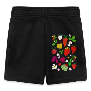 ERDBEEREN - Baby Shorts - Schwarz - Vorne