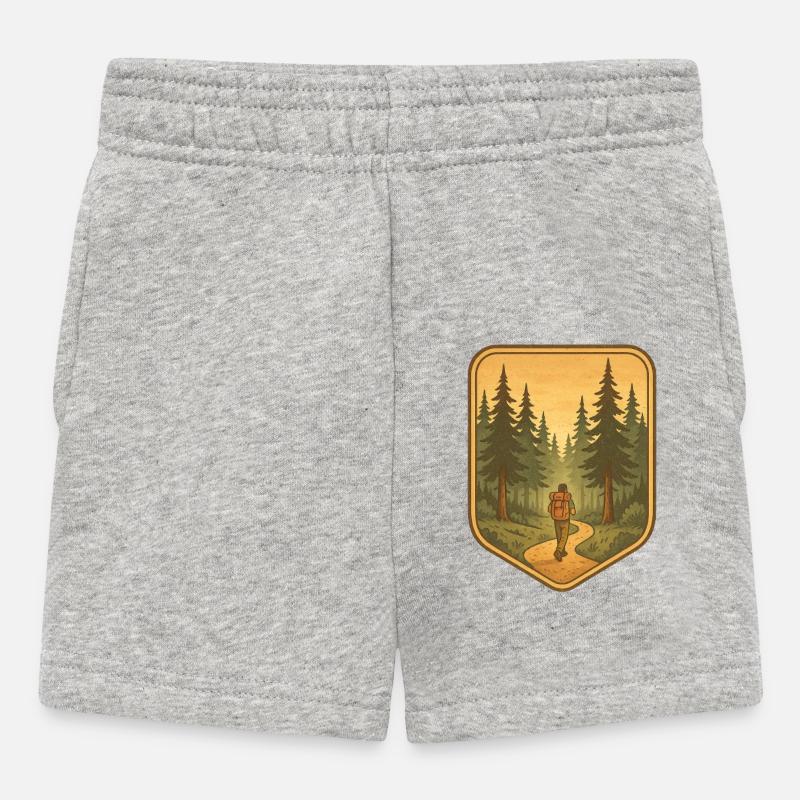 Dans la forêt - Short Bébé - gris chiné