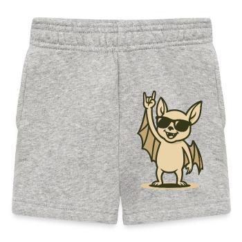 Bat’n’Roll Baby - Baby Shorts - Grau meliert - Vorne