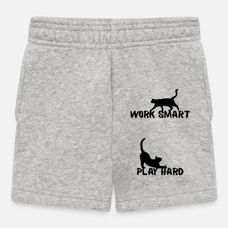 Work smart - Baby Shorts - heather grey