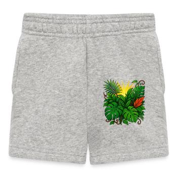 Sunbeam Jungle Burst - Baby Shorts - Grau meliert - Vorne