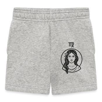 Signe du zodiaque Vierge - Short Bébé - gris chiné - Devant