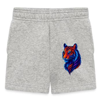Colorful Leo in Neon Colors - Baby Shorts - heather grey - Front