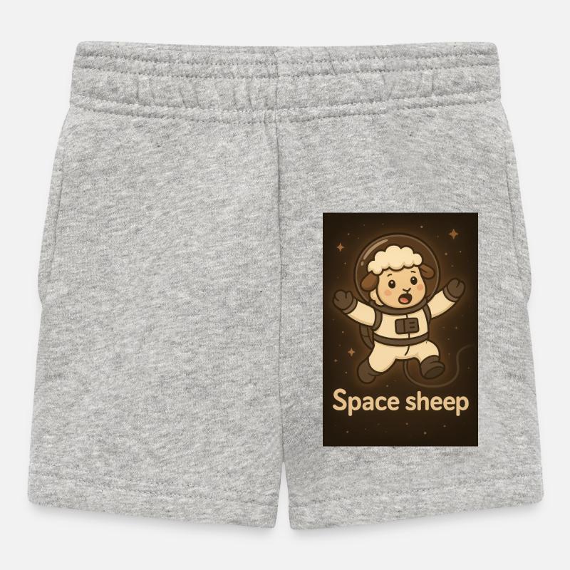 Space sheep - Short Bébé - gris chiné