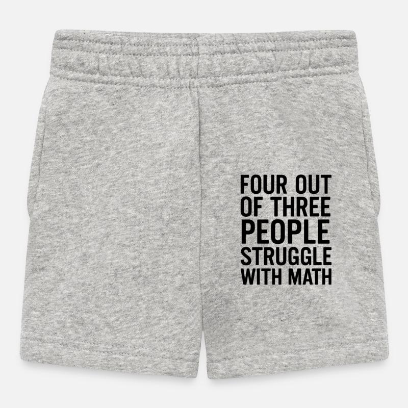 Humorous math topic for everyday life - Baby Shorts - heather grey