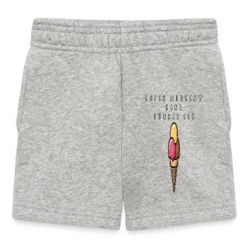 guten morgen? ganz dünnes eis - Baby Shorts - Grau meliert - Vorne