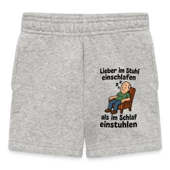 Fall asleep chair, chair - Baby Shorts - heather grey - Front