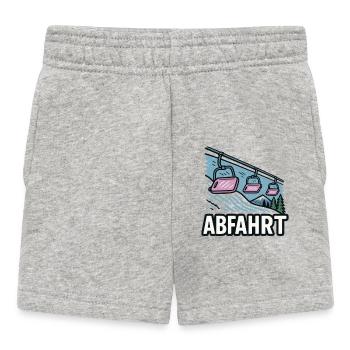 Abfahrt Skilift Landschaftsdesign - Baby Shorts - Grau meliert - Vorne