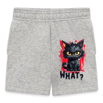 L’illustration créative de chat assombrit les pensées - Short Bébé - gris chiné - Devant
